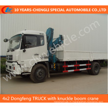 4X2 Dongfeng Truck avec Knuckle Boom Crane